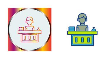Office Reception Vector Icon