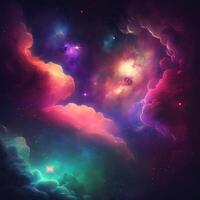 Abstract Galaxy Colorful Background photo