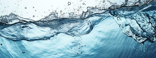 Water splash in the pool Generate AI photo