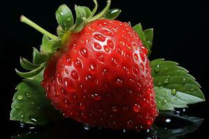 Beautiful strawberry production from the garden Generate AI photo
