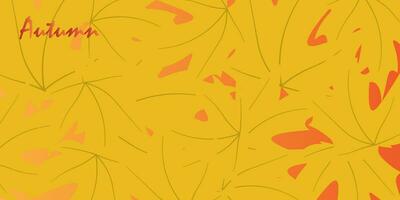 Abstract background design with autumn theme. vector