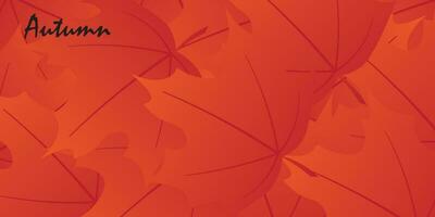 Abstract background design with autumn theme. vector