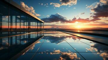 Glass building architecture photo