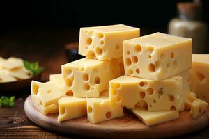 cheese on a board photo