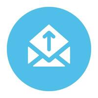 An icon of upload mail is ready for web and apps vector