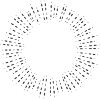 circulo sonido ola. circular música audio redondo. radial gráfico de voz. resumen igualada. símbolo de forma de onda Estallar rayos png