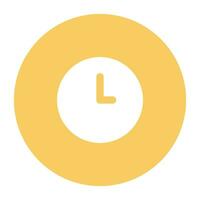 A handy flat rounded icon of watch vector