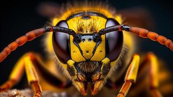 Macro photo of insect head