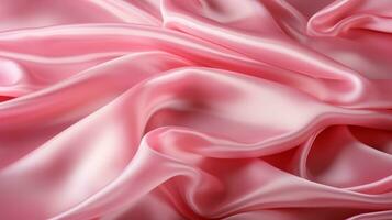 abstract creative pink wave background, Generative AI photo