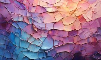 Damaged painted wall texture background, Generative AI photo