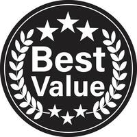 Best value label icon. Best value badge sign. flat style. vector