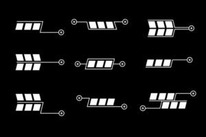 futurista ciencia fi interfaz elemento hud tecnología marco gráfico vector diseño modelo