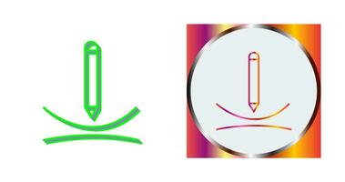 Draw Curve Vector Icon