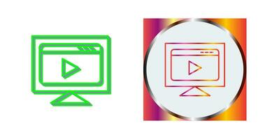 Video Streaming Vector Icon