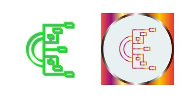 icono de vector de diagrama de flujo