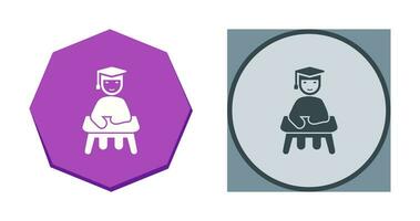 Unique Studying on Desk Vector Icon