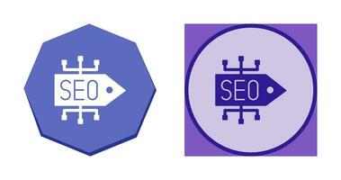 icono de vector de etiqueta seo