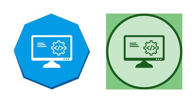Unique Code Optimization Vector Icon