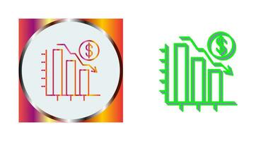 Chart Down Vector Icon