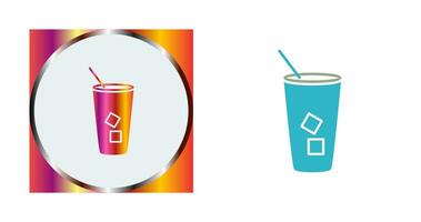 Iced Coffee Vector Icon