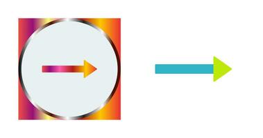 Unique Right Arrow Vector Icon