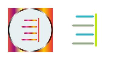 Unique Right Align Vector Icon