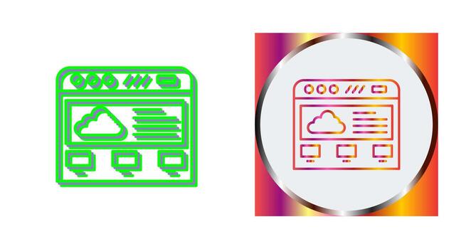 Cloud Computing Vector Icon