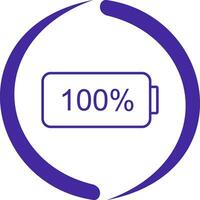 Unique Full Battery Vector Icon