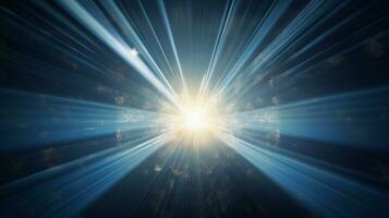 Glowing cross on beautiful sky background Generative AI photo
