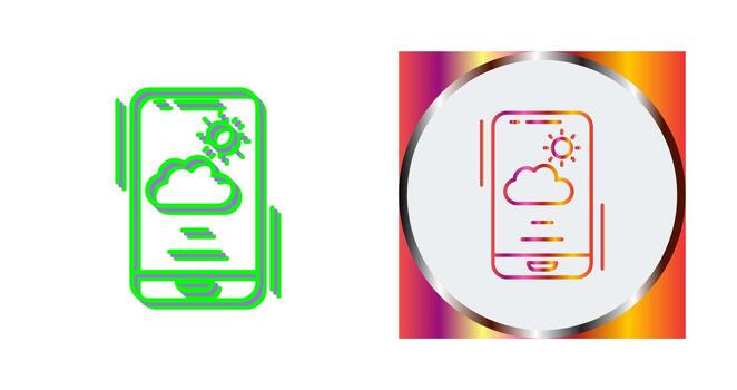 icono de vector de nube