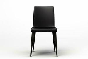 negro silla en aislado blanco antecedentes ai generativo foto