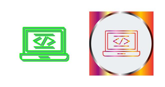 icono de vector de codificación