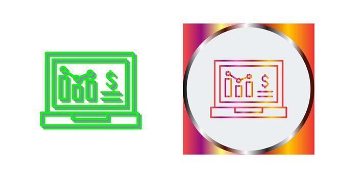 icono de vector de análisis