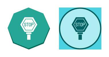 icono de vector de señal de stop