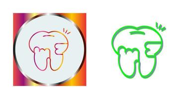 Toothache And Plaque Vector Icon