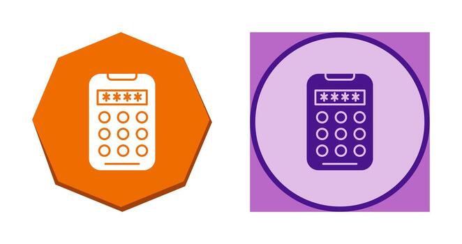 icono de vector de código pin