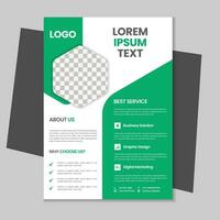 Free geometric vector shape and clean a4 flyer borchure template design, Corporate business flyer, Brochure design with mockup