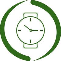 icono de vector de reloj de pulsera