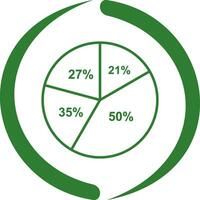 Pie Chart Vector Icon