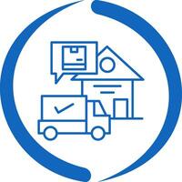 Package Receiving Vector Icon