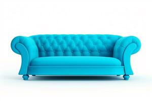 Sofa on isolated White background ai generative photo