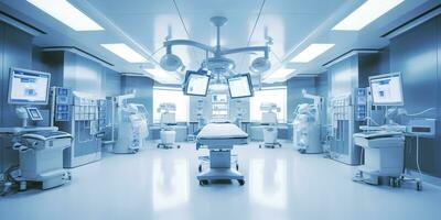 minimalistic design Interior of operating room in modern clinic. AI Generative photo