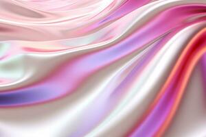 Realistic Metallic holographic iridescent gradient background ai generative photo