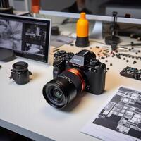 Camera on the table photo