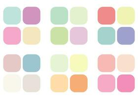 resumen de colores paleta guía. rgb color vector