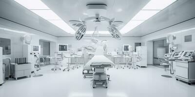 minimalistic design Interior of operating room in modern clinic. AI Generative photo