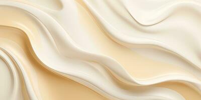 Abstract cream wallpaper. Creative cosmetics banner.Created with AI tools photo