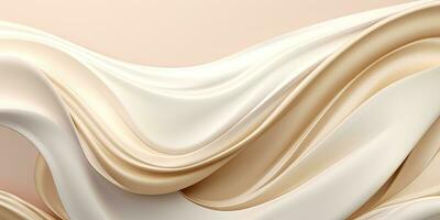 Abstract cream wallpaper. Creative cosmetics banner.Created with AI tools photo