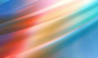 Abstract rainbow wave wallpaper. Holographic background. For banner, postcard, book illustration. Created with generative AI tools photo