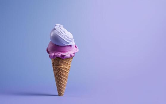 Ice cream abstract background with empty space for text. AI Generative photo